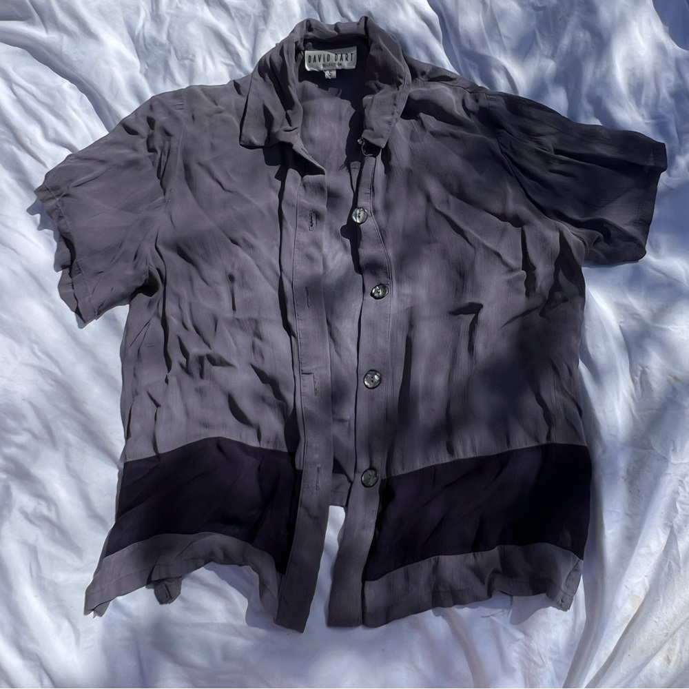 David Dart grey lightweight button up